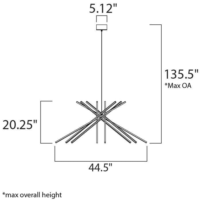 ET2 E41446 Alumilux 8-lt LED Pendant