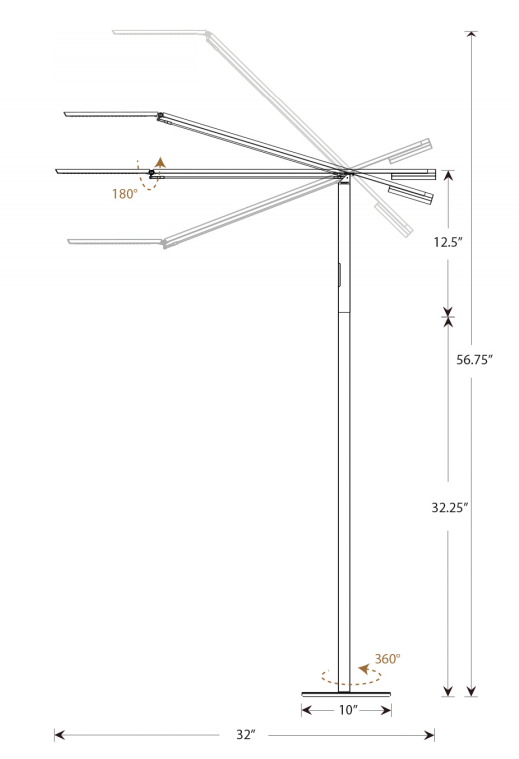 Equo LED Floor Lamp by Koncept