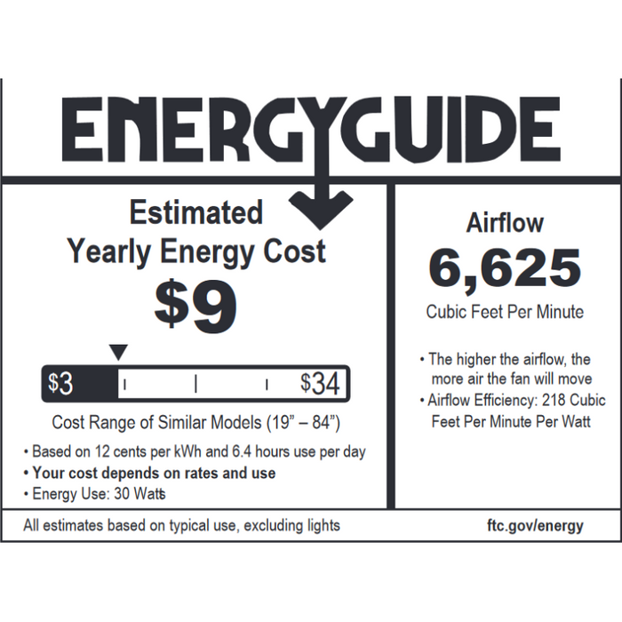 Modern Forms FR-W2201-65L Wyndmill 65" Indoor/Outdoor Ceiling Fan with LED Light Kit, 3500K