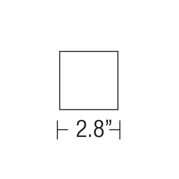 Elite ES3-TL-1328 3" Lensed Downlight Square Trim-Less