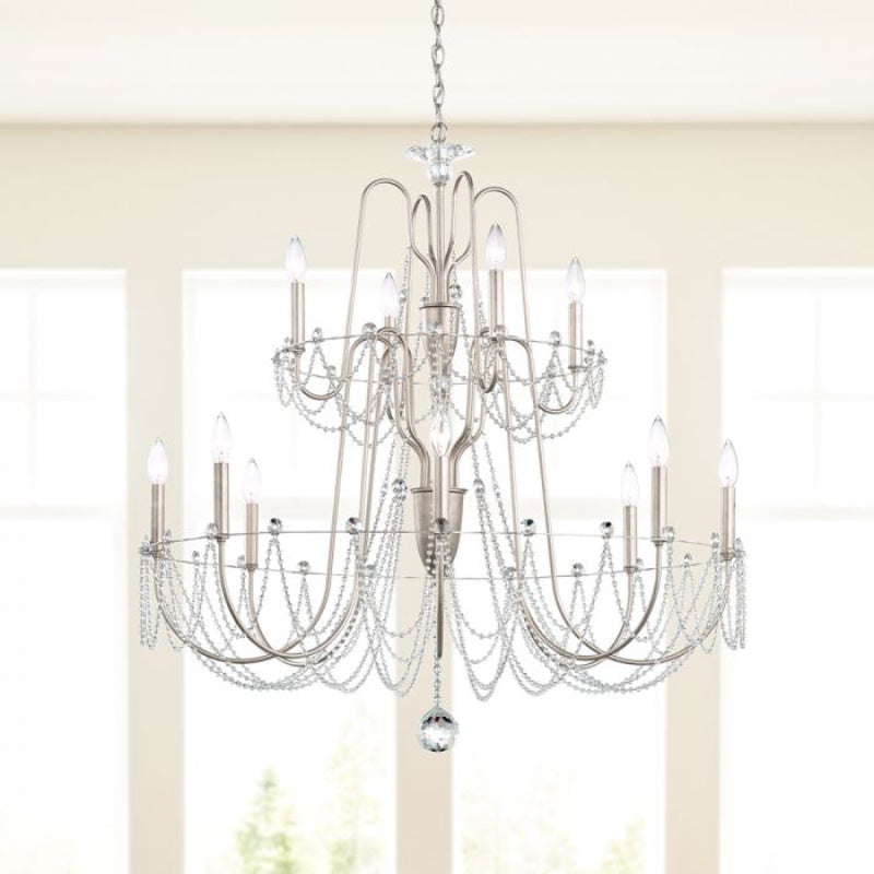 Schonbek AR1012 Esmery 12-lt 37" Chandelier