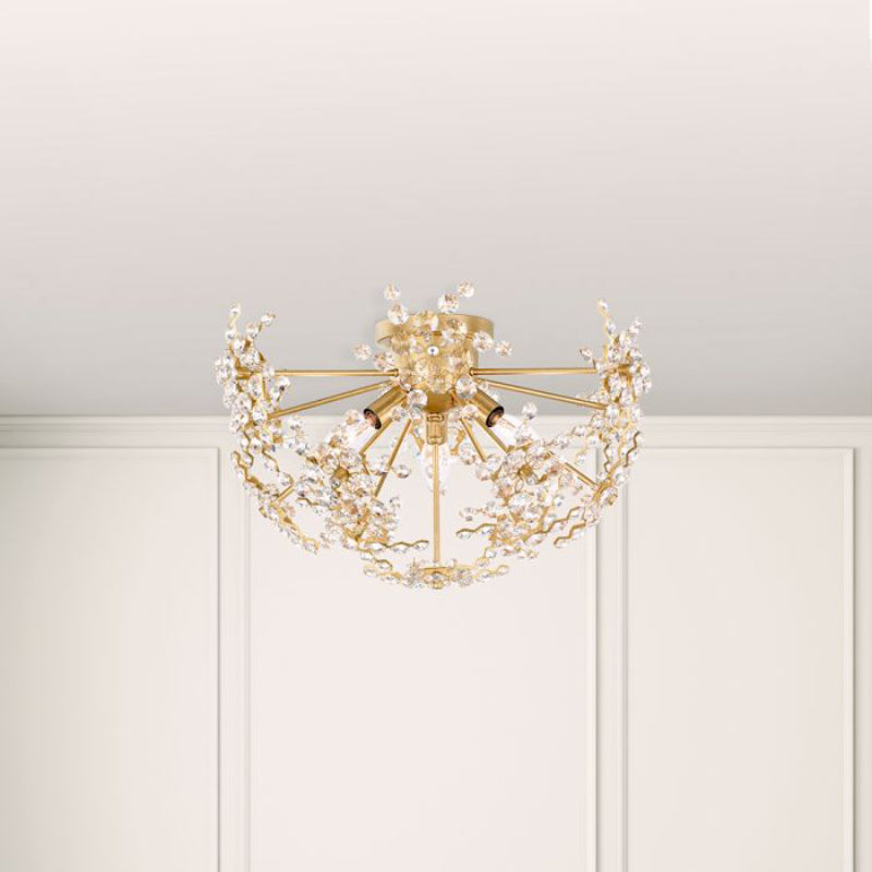 Schonbek DN1218 Esteracae 3-lt 18" Semi-Flush Mount