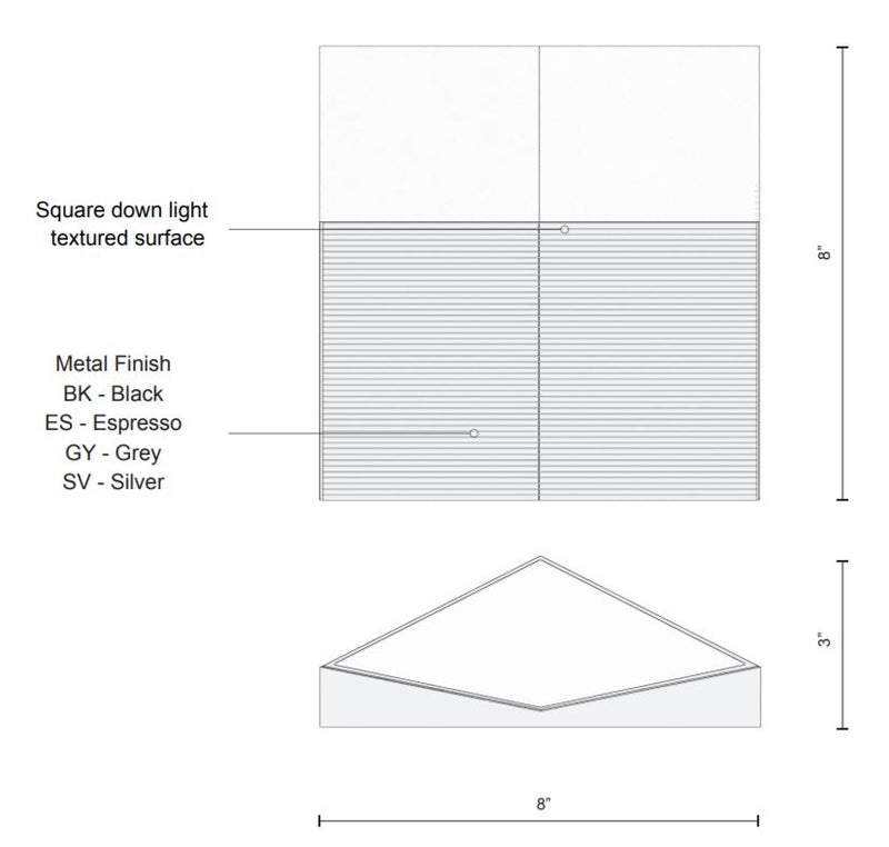Kuzco EW54008 Element LED Outdoor Wall Sconce