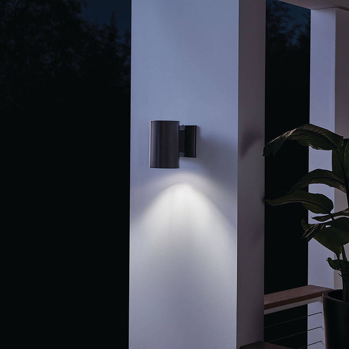 Kichler 9234 Cylinder 1-lt 7" Tall Outdoor Wall Light