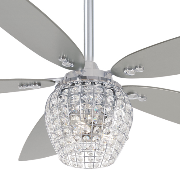 Minka Aire F902L Bling 56" Ceiling Fan with LED Light Kit