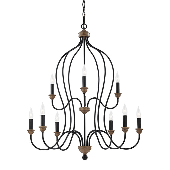 Sea Gull F2999EN Hartsville 9-lt 31" LED Chandelier