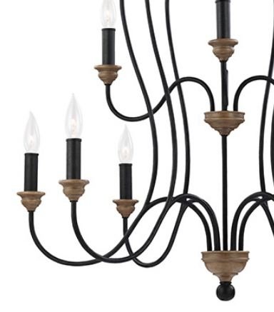 Sea Gull F2999 Hartsville 9-lt Chandelier