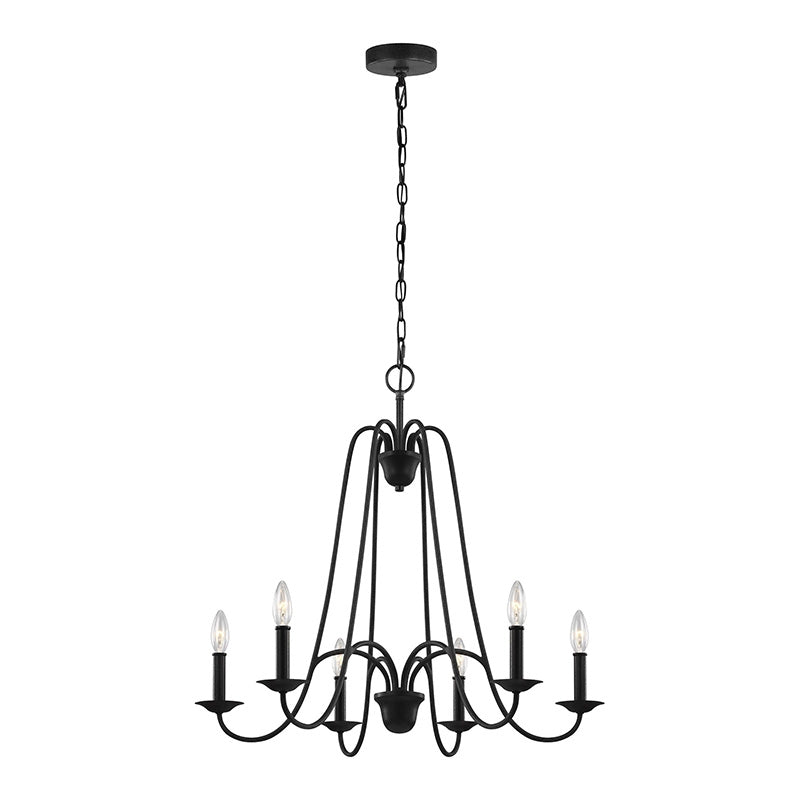Sea Gull F3205 Boughton 6-lt 28" Chandelier