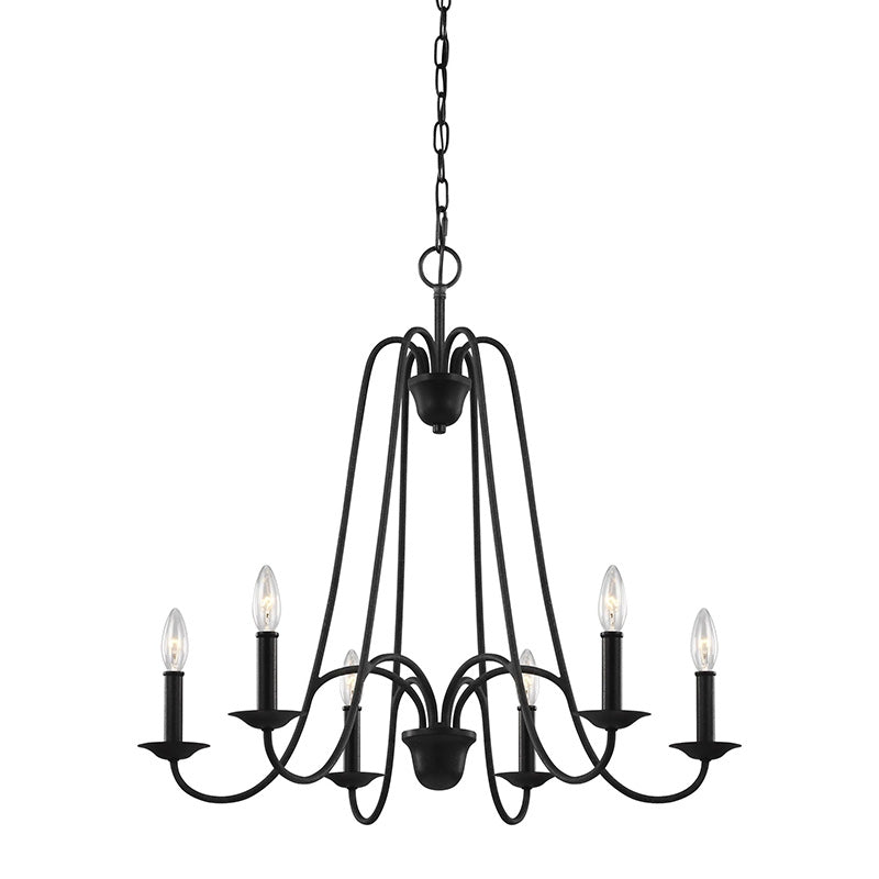 Sea Gull F3205EN Boughton 6-lt 28" LED Chandelier