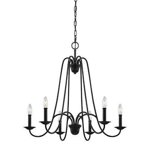Sea Gull F3205 Boughton 6-lt 28" Chandelier