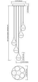 Elan 83948 Kiss 5-lt LED Pendant