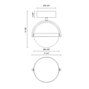 Alora FM301001 Globo 1-lt 7" LED Flush Mount