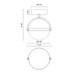 Alora FM301001 Globo 1-lt 7" LED Flush Mount