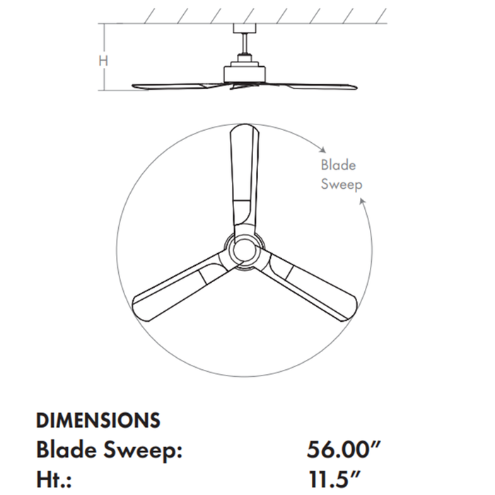 Oxygen 3-107 Solis 56" Outdoor Ceiling Fan