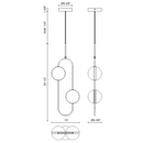 Alora PD302002 Tagliato 2-lt 13" LED Pendant