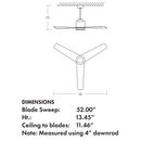 Oxygen 3-110 Adora 52" Outdoor Ceiling Fan