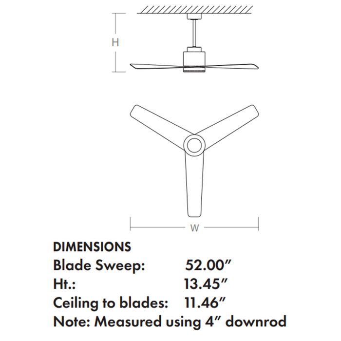 Oxygen 3-110 Adora 52" Outdoor Ceiling Fan