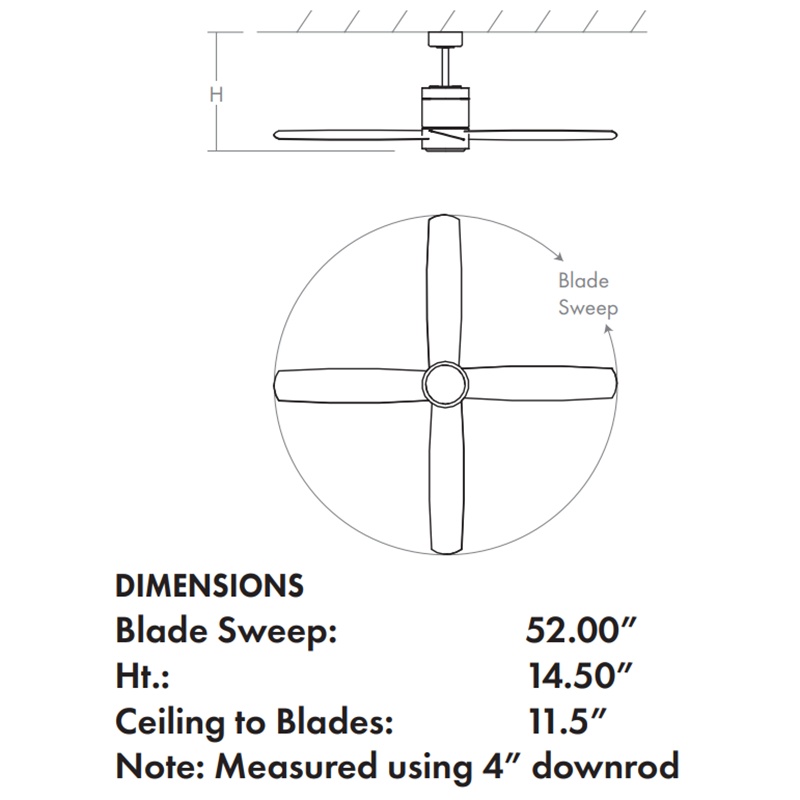 Oxygen 3-101 Oslo 52" Ceiling Fan