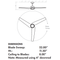 Oxygen 3-104 Sol 52" Ceiling Fan