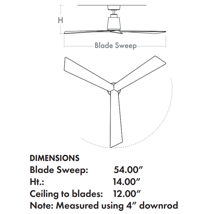 Oxygen 3-113 Dynamo 54" Ceiling Fan