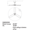 Oxygen 3-105 Alpha 60" Hugger Ceiling Fan with LED Light Kit