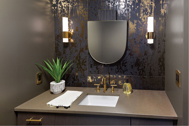 Hinkley 51150 Facet Small 1-lt 14" Tall Integrated LED Bath Vanity