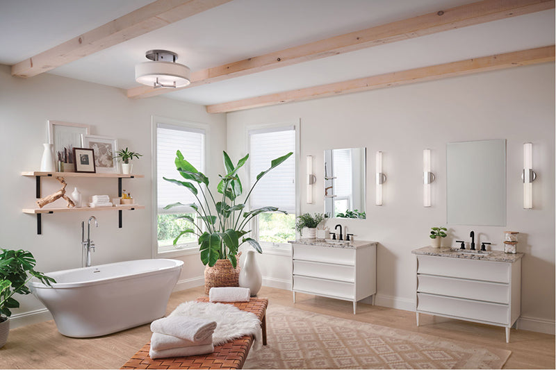 Hinkley 51152 Facet Medium 2-lt 26" Integrated LED Bath Vanity
