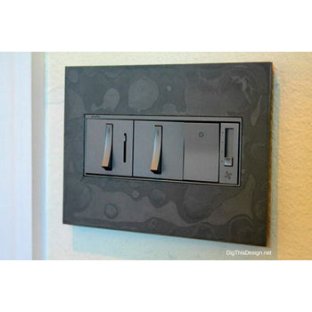 Adorne ASWR1532 Whisper Switch, Graphite, with Microban® - 15 Amps, Single-Pole/3-Way