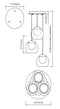 Elan 84011 Lexi 3-lt LED Spiral Pendant