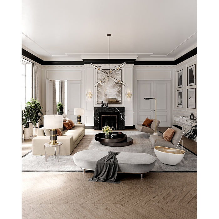 Troy F6318 Raef 6-lt 50" Chandelier