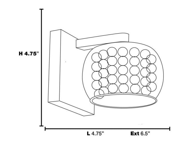 Access 52111 Glam 1-lt Vanity