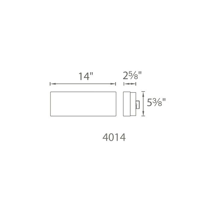 dweLED FM-4014 Dice 14" LED Ceiling / Wall Flush Mount