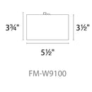 Modern Forms FM-W9100 Vessel 1-lt 6" LED Outdoor Flush Mount