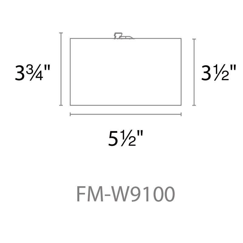 Modern Forms FM-W9100 Vessel 1-lt 6" LED Outdoor Flush Mount