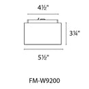 Modern Forms FM-W9200 Bloc 1-lt 6" LED Outdoor Flush Mount