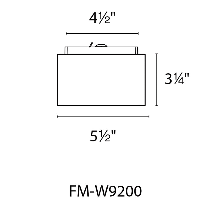 Modern Forms FM-W9200 Bloc 1-lt 6" LED Outdoor Flush Mount