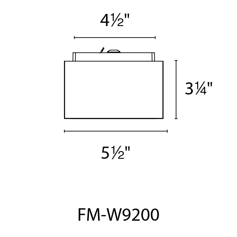 Modern Forms FM-W9200 Bloc 1-lt 6" LED Outdoor Flush Mount