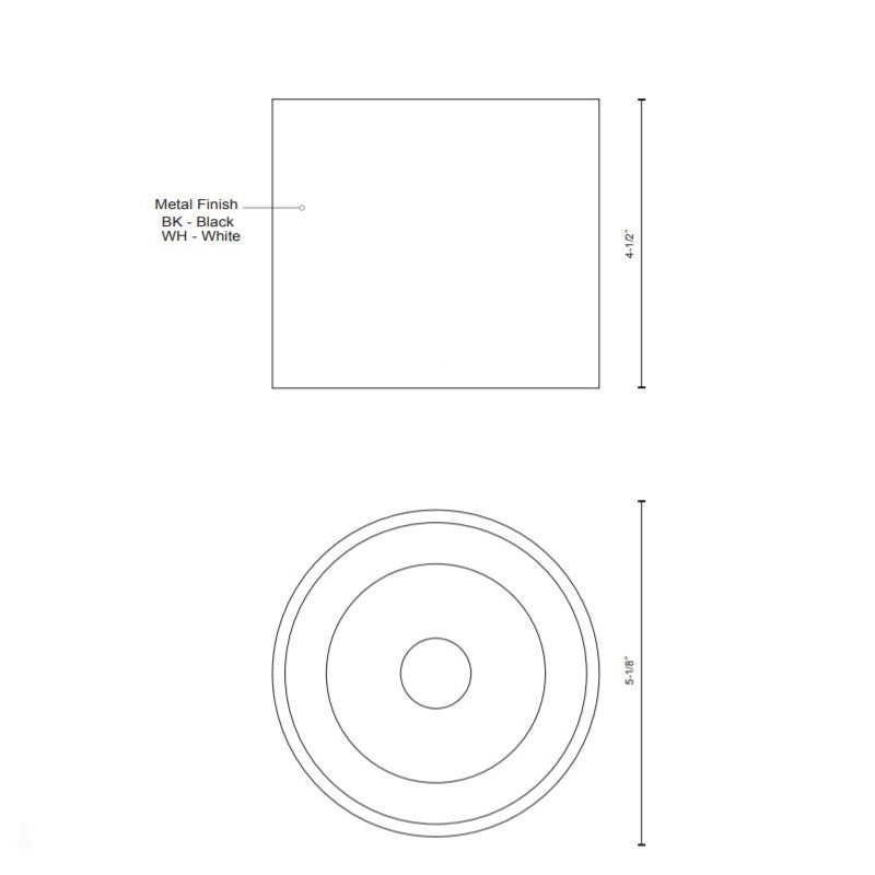 Kuzco FM10605 Falco Round LED Flush Mount