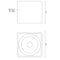Kuzco FM10705 Falco Square LED Flush Mount