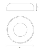 Kuzco FM13120 Beacon LED Flush Mount