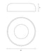 Kuzco FM13120 Beacon LED Flush Mount