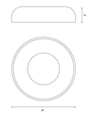 Kuzco FM13124 Beacon LED Flush Mount