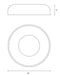 Kuzco FM13124 Beacon LED Flush Mount