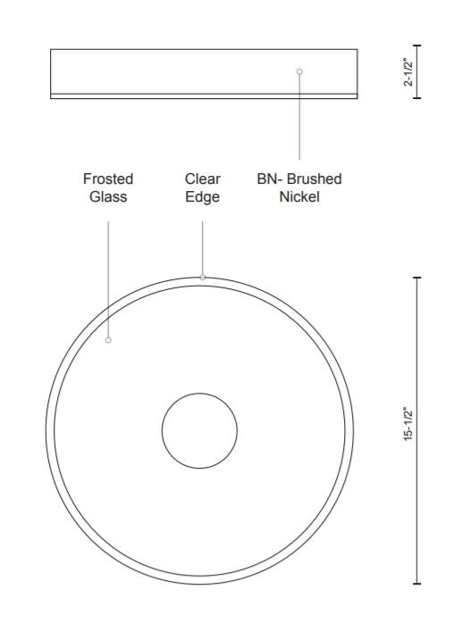 Kuzco FM7616 Parker LED Flush Mount
