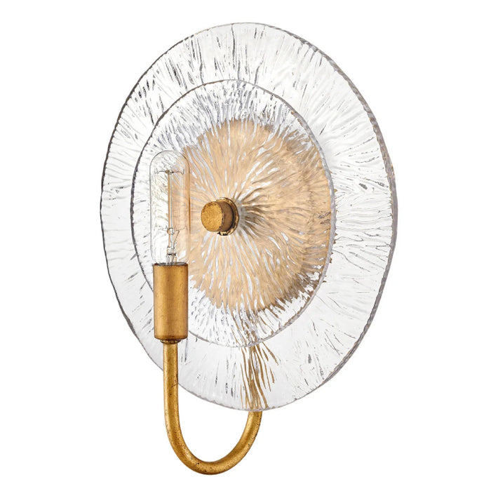 Fredrick Ramond FR30120 Rene 1-lt 12" Tall LED Wall Sconce - Distressed Brass
