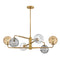 Fredrick Ramond FR30506 Oberon 6-lt 37" LED Chandelier