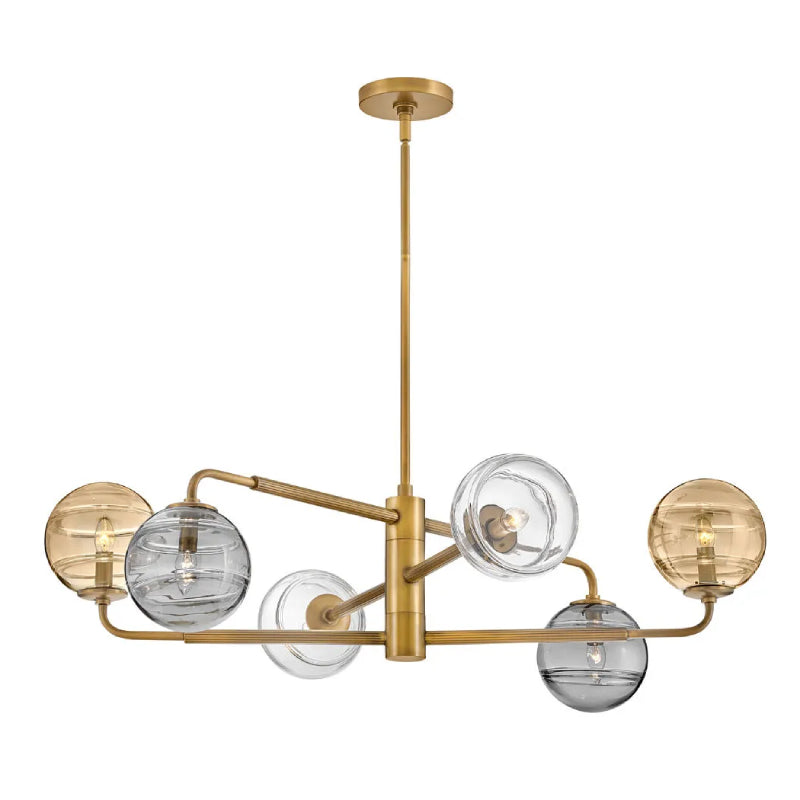 Fredrick Ramond FR30506 Oberon 6-lt 37" LED Chandelier