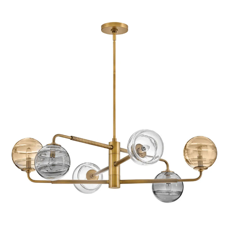 Fredrick Ramond FR30506 Oberon 6-lt 37" LED Chandelier