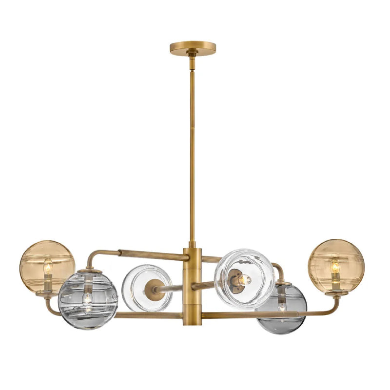 Fredrick Ramond FR30506 Oberon 6-lt 37" LED Chandelier