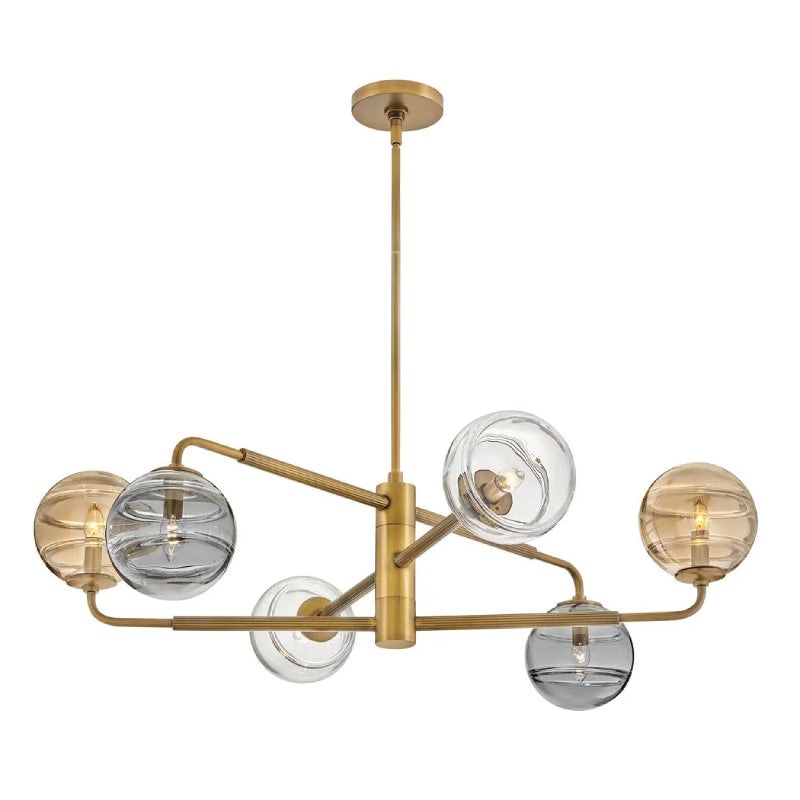 Fredrick Ramond FR30506 Oberon 6-lt 37" LED Chandelier